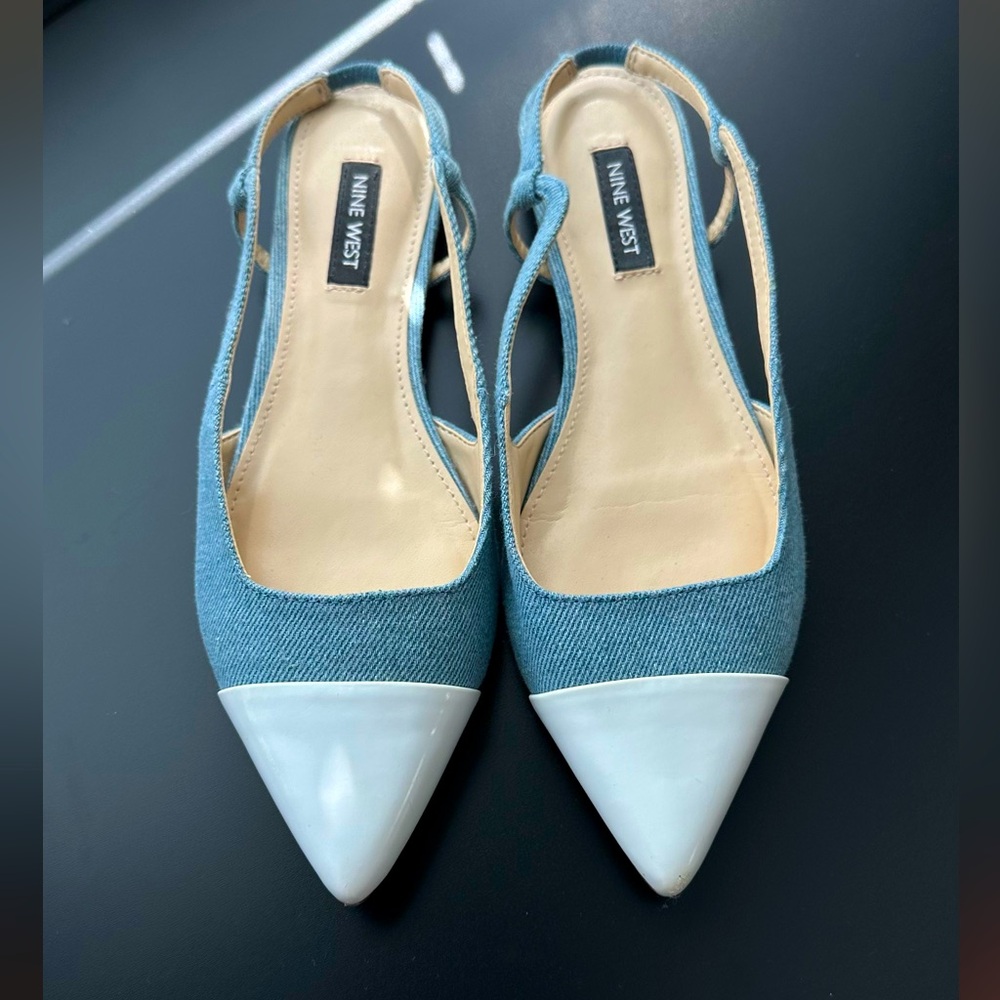 Nine West Denim Ballet Flats